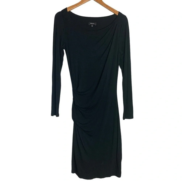 Babaton Women’s Joaquin Ruched Little Black Dress  Size Small Modest (Flawed) - Picture 2 of 11